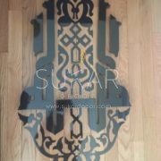 Arabesque Allah Calligraphy -Modern Arabesque Design. Islamic Art stands out wherever you place it! Size: 36"H